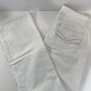 VTG Jordache Jeans Womens Size‎ 10 White Wide Leg Y2K